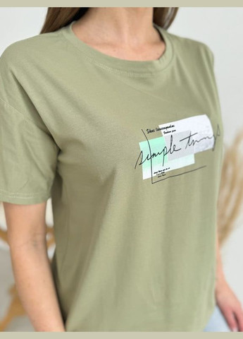 Хаки (оливковая) летняя футболки Magnet WN20-621