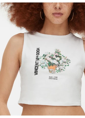 Топ літо,білий з принтом, Primark (394987491)
