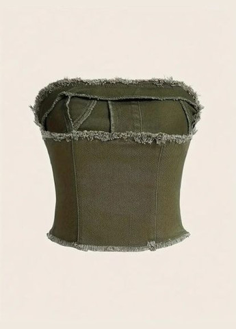 Топ джинсовый с молнией 503 No Brand (350886108)