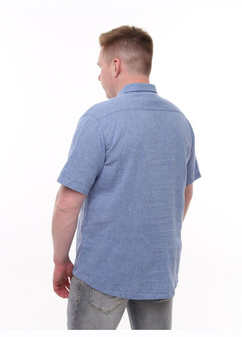 Светло-синяя повседневный рубашка однотонная Bagarda