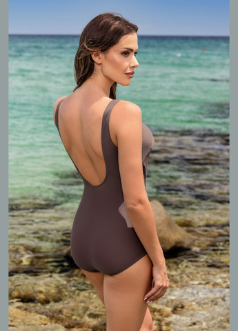 Коричневий демісезонний купальник суцільний Etna