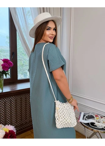 Бірюзова сукня жіноча No Brand