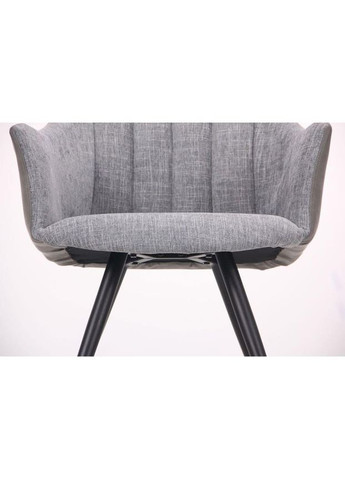 Стілець з підлокітниками Florida чорний/меланж грей/нубук грей (545792) Art Metal Furniture (315144024)