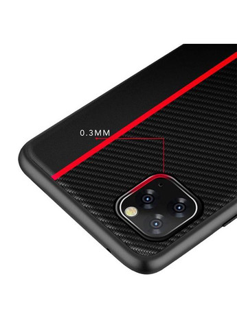 Чехол накладка Primo Cenmaso для Apple iPhone 11 Pro Max Black&Red Primolux (262296592)
