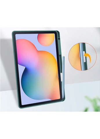 Чохол-книжка Soft Edge з кріпленням для стілусу для Samsung Galaxy Tab S6 Lite 10.4 P610/P613/P615/P619 Dark Green BeCover (372466297)