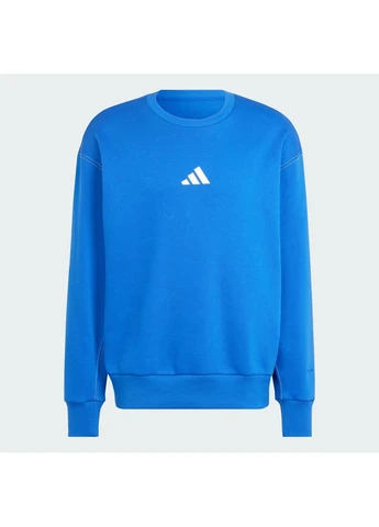 Синий свитшот all szn fleece graphic blue jj3669 adidas (398036192)