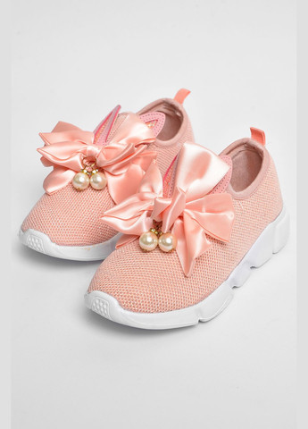 Розовые демисезонные кроссовки детские текстильные розового цвета Let's Shop
