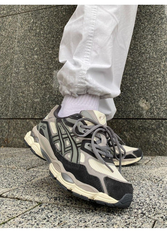 КРОССОВКИ ЖЕНСКИЕ ASICS GEL-NYC BEIGE BROWN АСИКС ГЕЛЬ НЮК No Brand бежевые демисезоны (368647134)
