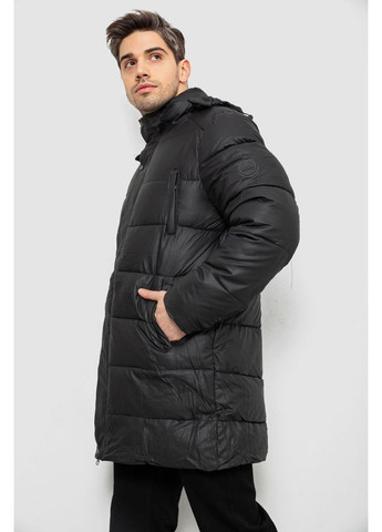 Черная зимняя куртка мужская зимняя удлиненная Ager 244RH76-10