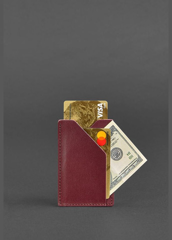 Женский кожаный кард-кейс 8.0 бордовый (A-026626) BlankNote (328444869)