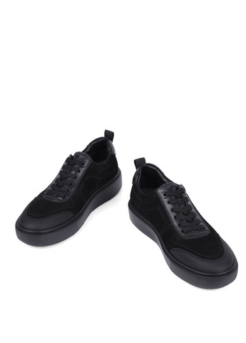 Черные мужские кеды 06623a-29-m227/s51/d01/u58 черный нубук MIRATON