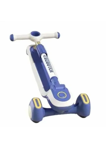Трехколесный самокат Viper YJF-2026 Active Kids (подсветка, складная конструкция, регулируемая ручка) Синий Grant (384023746)