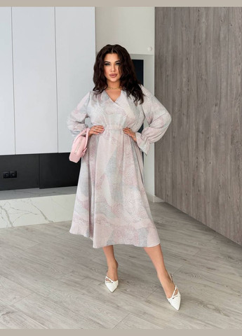 Лиловое коктейльное, деловое, повседневный, кэжуал, вечернее женское платье клеш No Brand