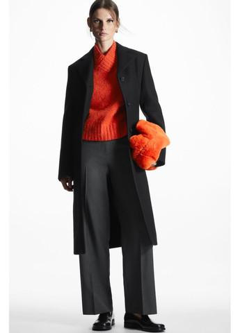 Чорне демісезонне Пальто вовняне Cos