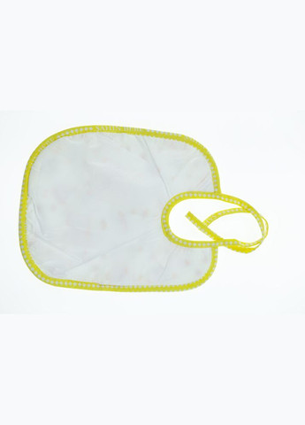 Нагрудник на зав'язках трикотажний 20*25 см Ведмедик жовтий 3м+ (39348) BABYKROHA (312269554)