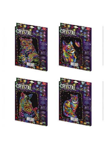 Креативна творчість "CRYSTAL MOSAIC" колір різнокольоровий ЦБ-00199443 Danko Toys (311505016)