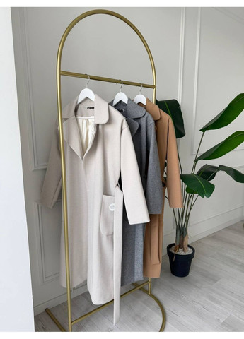 Бежеве демісезонне Пальто турецький кашемір діагональ +підклад,з поясом та кишенями Україна