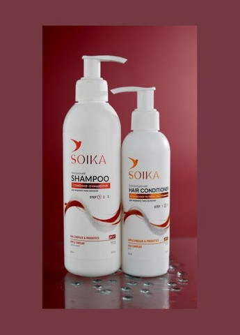 Шампунь "Глибоке очищення" з АНА кислотами 300 мл Soika (313262614)