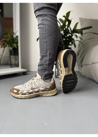 Бежевые демисезонные кроссовки мужские nike p-6000 brown beige gore-tex найк п-6000 бежевые No Brand