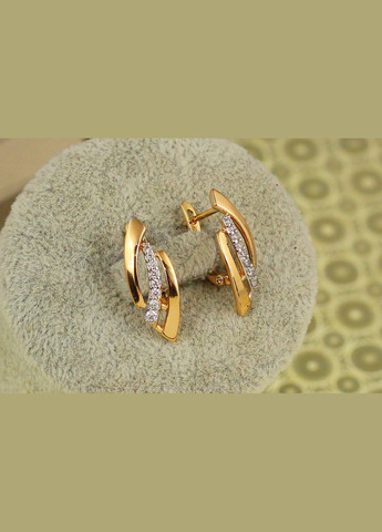 Сережки реліквія з родієм 2,2 см золотисті Xuping Jewelry (327880804)