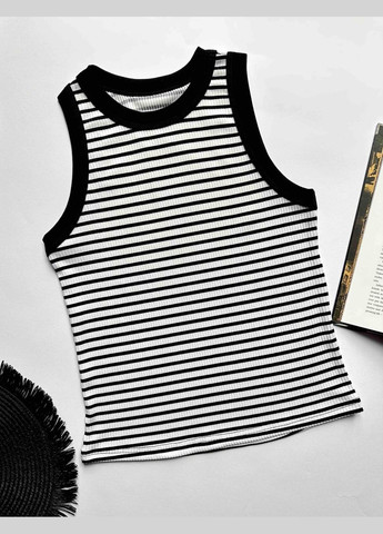 Женская майка в рубчик в полоску GorLin — 327366655