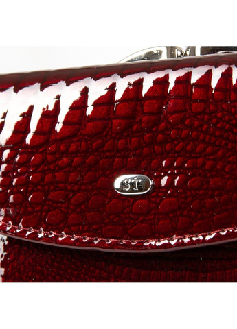 Шкіряний жіночий лаковий гаманець Ws-11 wine-red Sergio Torretti (278274844)