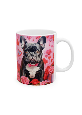 Керамическая чашка с дизайном "Французский бульдог" No Brand (368671888)