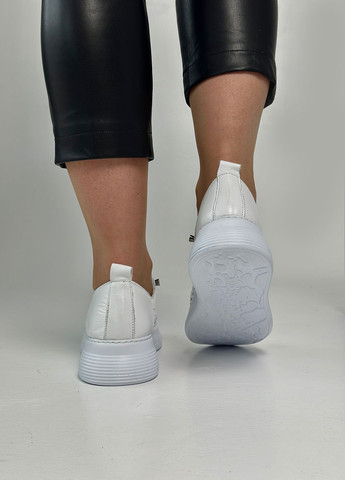 Rovigo Сліпони жіночі шкіряні сліпери білий з натуральна шкіра, — демісезон (303333343)