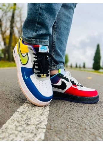 КРОСІВКИ ЖІНОЧІ NIKE AIR FORCE 1 WHAT THE LA НАЙК АІР ФОРС 1 No Brand комбіновані демісезони (391950438)