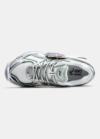 Белые демисезонные кроссовки мужские и женские asics gt-2160 white gray green | асикс gt-2160 белые серые зеленые No Brand