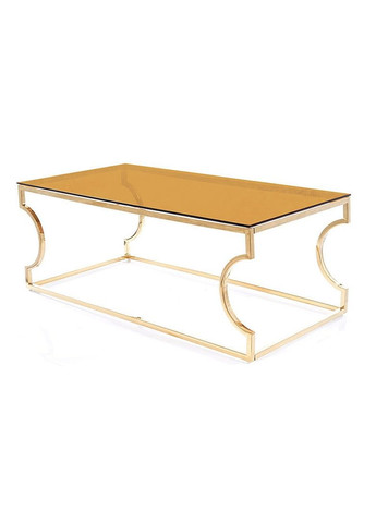 Журнальний столик KENZO A скло димчасте бурштинове / золото 120X60 KENZOACTZL Signal (372178680)