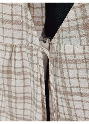 Бежева сукня H&M в клітинку