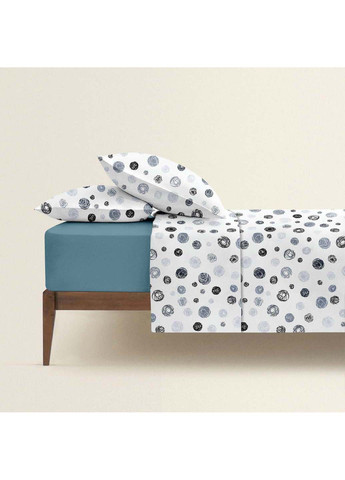 Євро постіль з простирадлом на гумці Yarn Balls CS2 200х220 см Cosas (307386609)