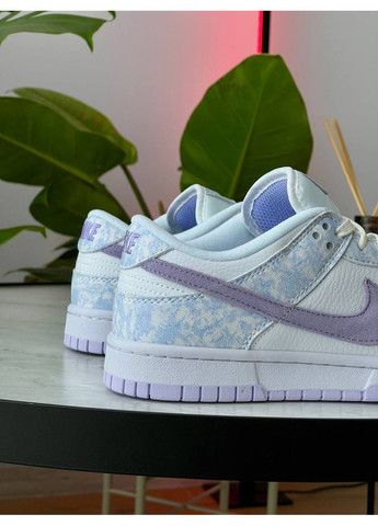 Кросівки жіночі Nike Dunk Low Purple Pulse | Найк СБ Данк низькі білі No Brand білі демісезони (362207182)