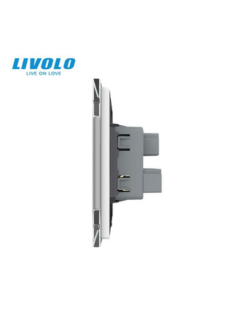 Розетка універсальна 12 стандартів в 1 білий скло (VL-C7C1C-11) Livolo (370970787)