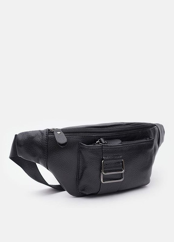 Мужская кожаная сумка на пояс K10023bl-black Keizer (311552997)