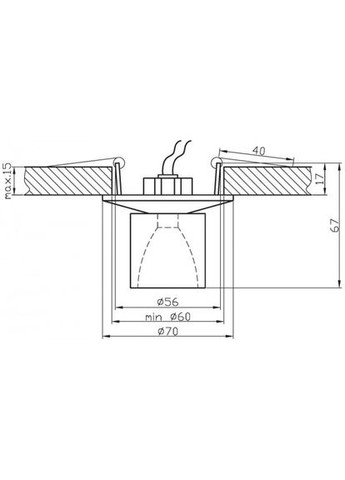 Точковий світильник SK-06 (2255003) Candellux (361312816)