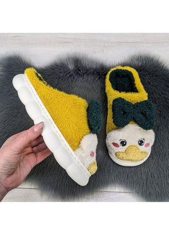 Желтые тапочки женские домашние с уточкой Fashion