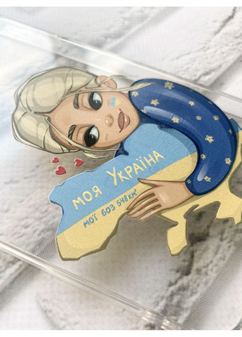 Прозорий чохол на Samsung Galaxy A34 5G/A346:: Моя Україна (патріотичний принт 24) Creative (360662336)