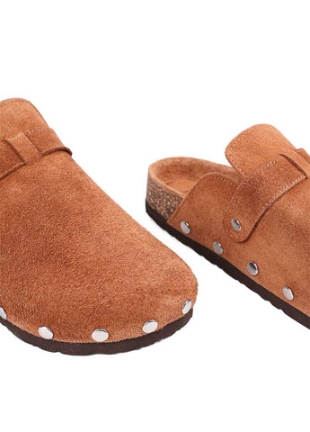 Коричневые женские слипперы 012 420 коричневый велюр Attizzare