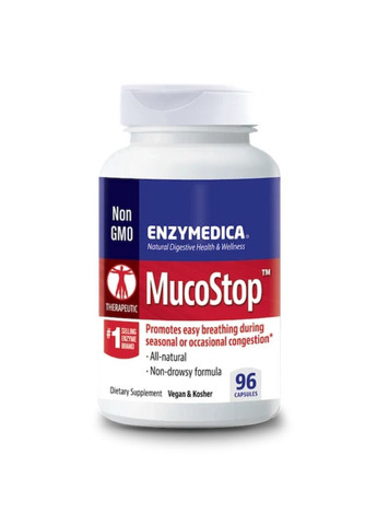 Добавка MucoStop - 96 caps Enzymedica (280899255)