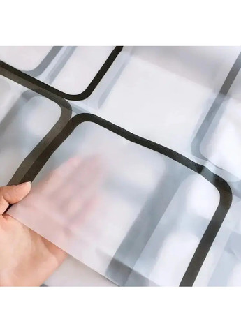 Шторка фіранка водонепроникна для душу у ванну з металевими люверсами пластиковими кільцями 240х200 см (479710-Prob) Unbranded (322895707)