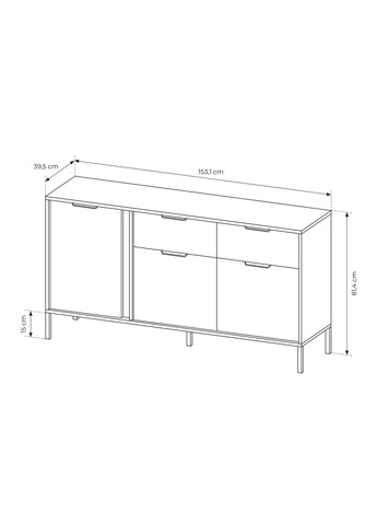 Комод Ларс / Lars 3-дверний з 2 шухлядами 3D2S/153 (PFH-091021) Perfect Home (367179149)