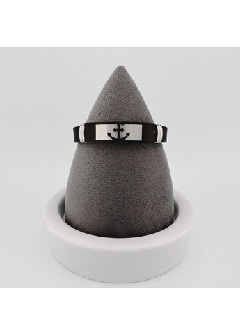 Браслет из медицинской стали якорь на силиконовом ремешке 20см BSS-051 No Brand (299486575)