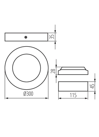 Стельовий світильник CARSA V2LED 33541 Kanlux (402478523)