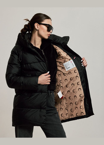 Черная зимняя куртка черная Clasna