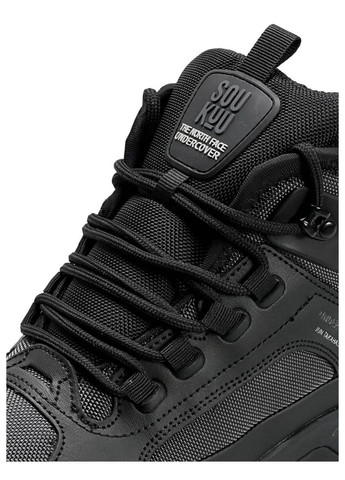 Темно-сірі Зимовий кросівки чоловічі the north face x No Brand SOUKUU Glenclyffe Fur Black Dark Grey