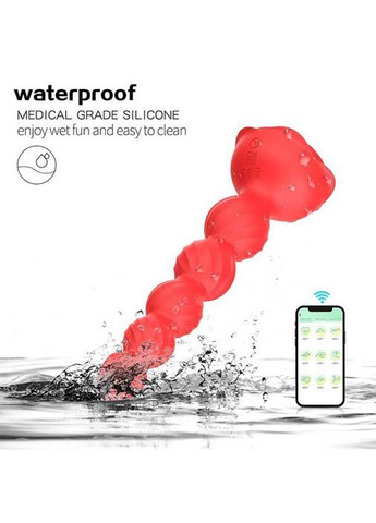 Смарт анальный светящийся корок Love Spouse красный — Анальные игрушки No Brand (366891901)