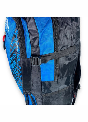 Рюкзак туристичний з розширенням, 35 л, один відділ, 3 фронтальні кишені, розмір: 50(62)*35*17 см, синій Yunongyizu (286421521)