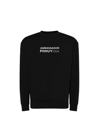 Черный свитшот с принтом "ambassador pohuyizma" (10981661103) ТiШОТКА (365435848)